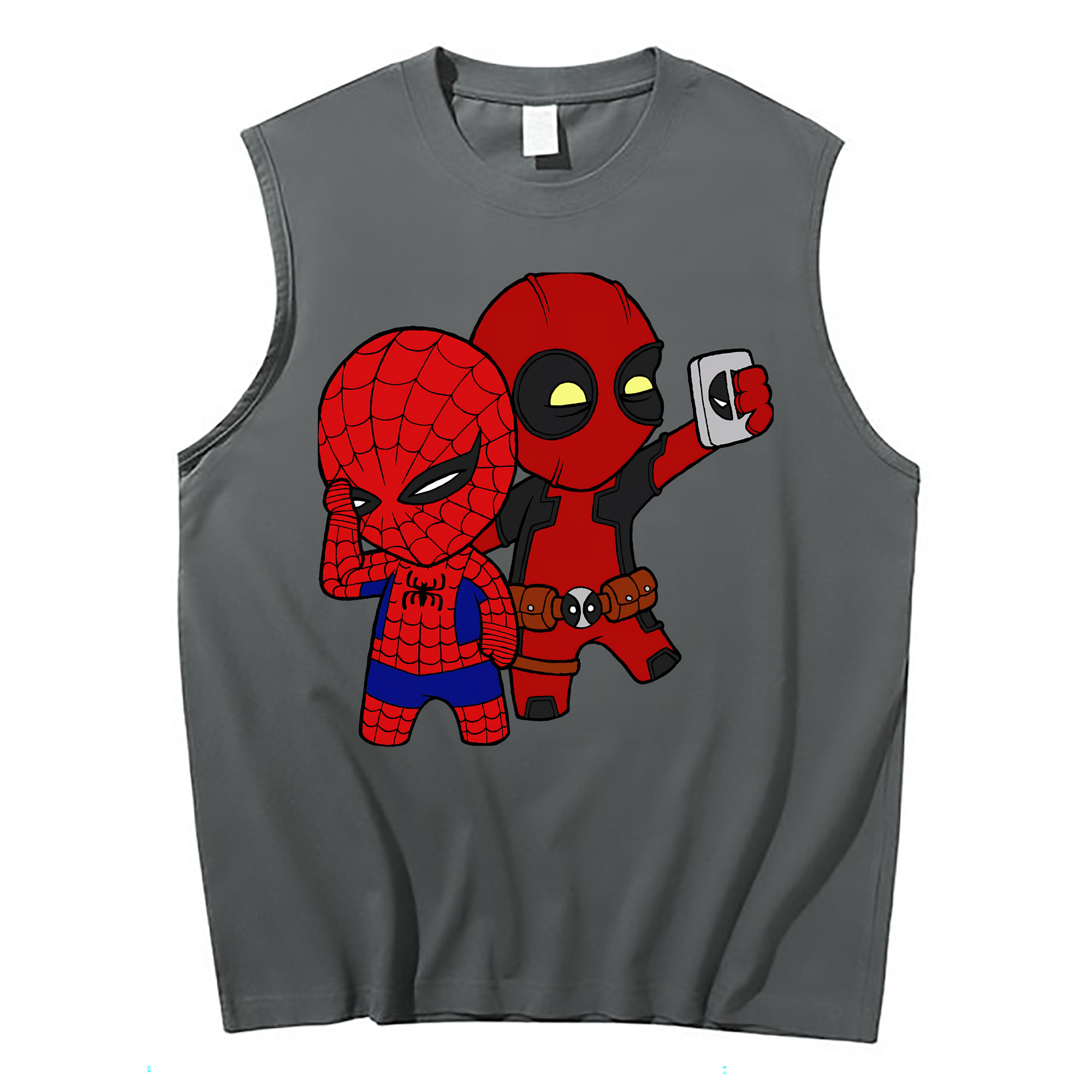 （画像用） Deadpool デッドプール コットン100％タンクトップ（フロントプリント）